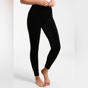 SPANX Women’s Velvet Leggings Black Size XS Loungewear Active Tights Slimming